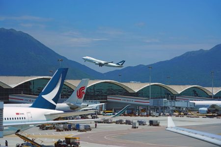 Hong Kong airport commences operation of a three-runway system