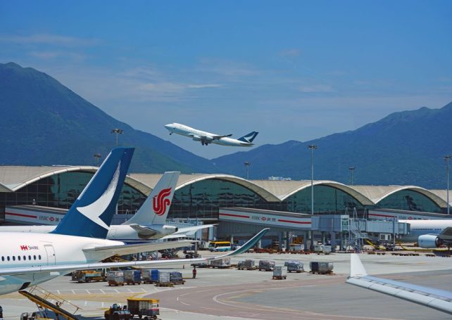 Hong Kong airport commences operation of a three-runway system