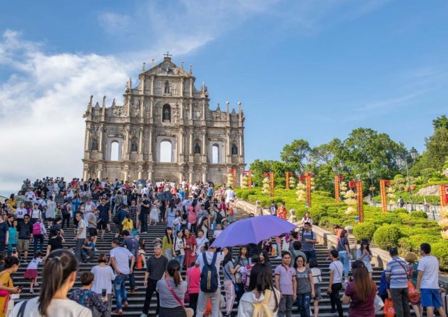 Macao is now expected to receive 34 million visitors this year 