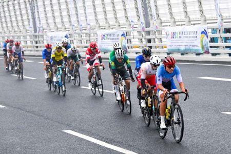 National Games cycling test event makes sporting history