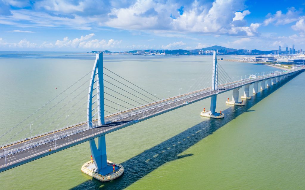 2018: The Hong Kong-Zhuhai-Macao Bridge officially opens