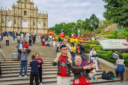 Nearly 730,000 visitors travelled to Macao during the Christmas break