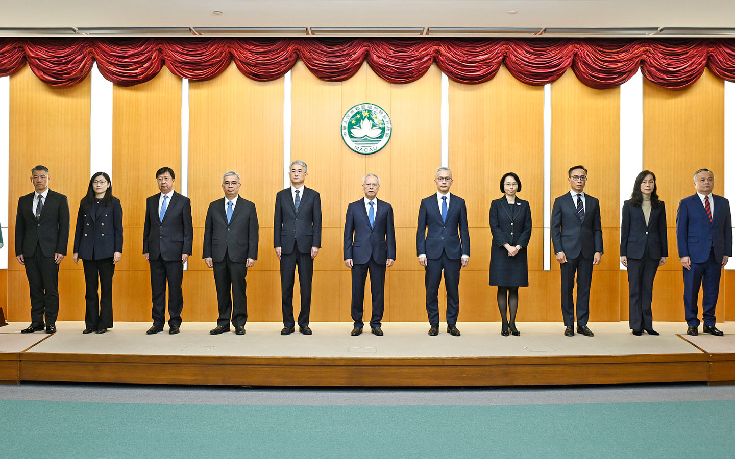 Sam Hou Fai introduces his new cabinet to the public