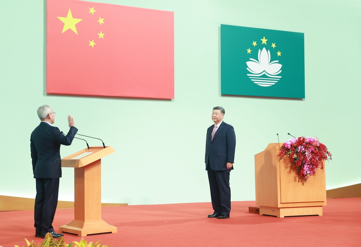 President Xi Jinping swears in Sam Hou Fai as Macao’s new leader