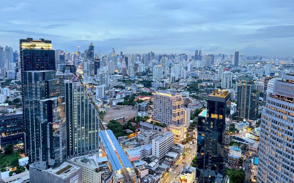 An aerial view of the Thai capital Bangkok. Macao faces stiff competition from other Asian destinations