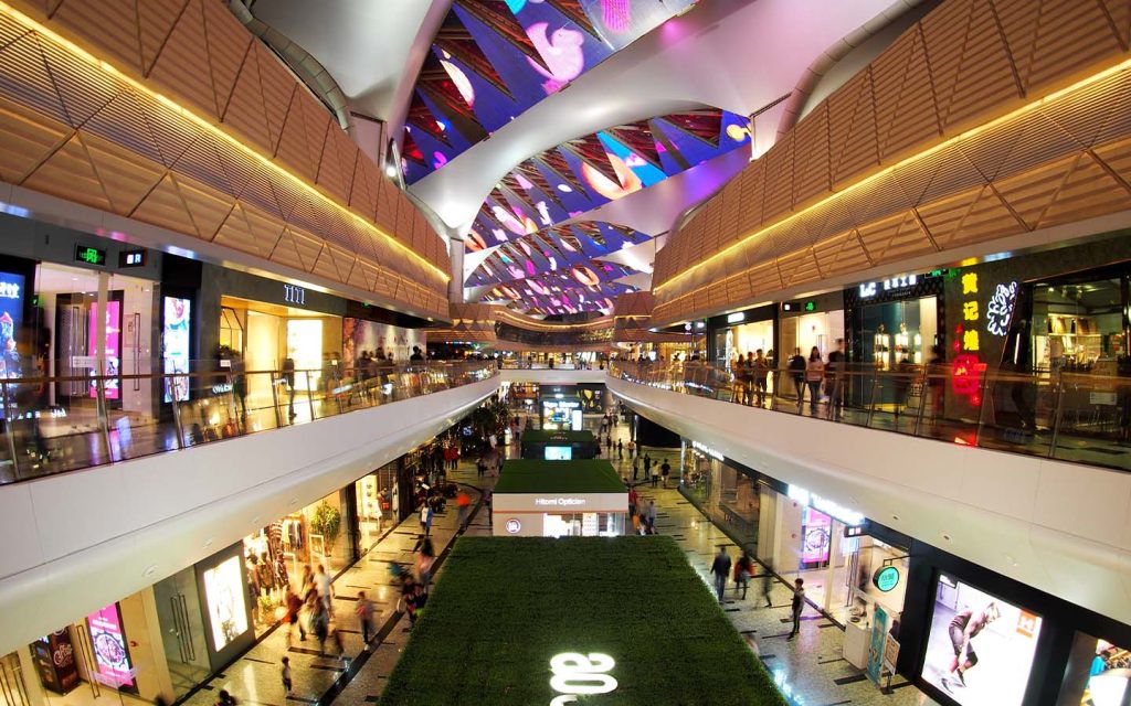 Shoppers from Macao are drawn to mainland shopping centres, like Zhuhai’s Huafa Commercial Plaza, because of greater variety and cheaper prices