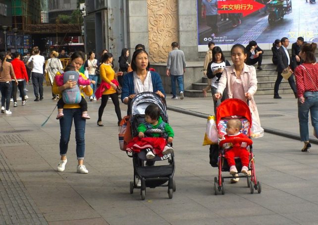 China’s overall population has fallen but its birth rate has slowly risen