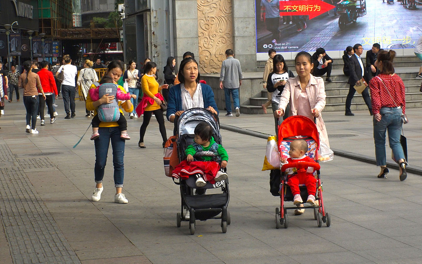 China’s overall population has fallen but its birth rate has slowly risen