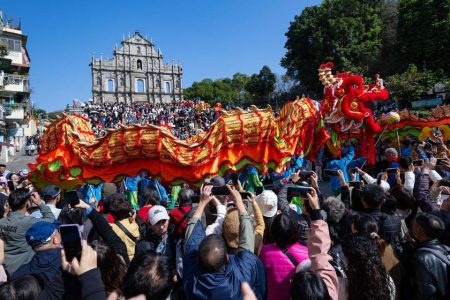 Macao welcomed 1.69 million visitors over the Lunar New Year holiday