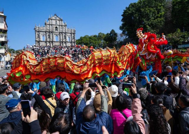 Macao welcomed 1.69 million visitors over the Lunar New Year holiday 