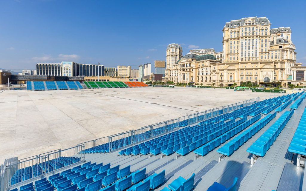 Macao’s hastily built outdoor performance venue can hold 50,000 people, but are its transport and support facilities up to scratch?