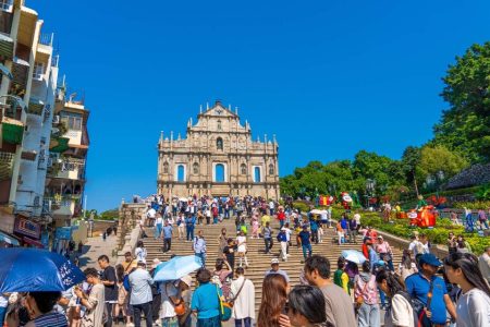 International visitors to Macao rose by almost 18 percent in February