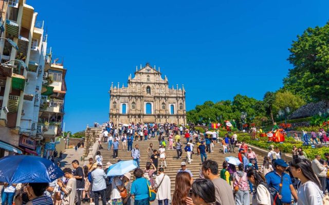 International visitors to Macao rose by almost 18 percent in February