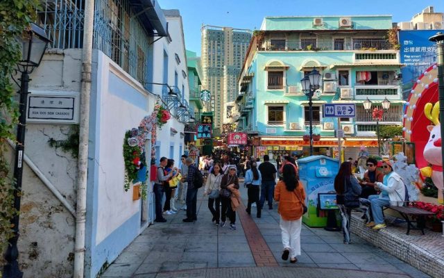 Taipa Village looks set to be pedestrianised during the Labour Day holiday 
