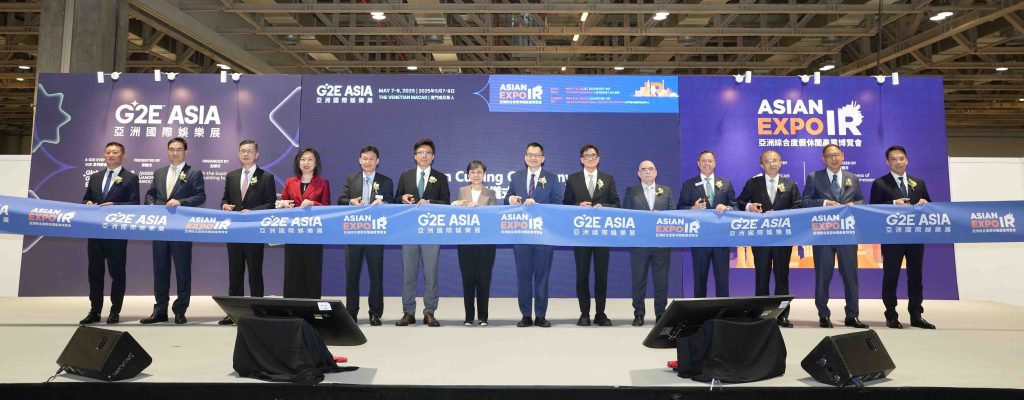 Dignitaries officiate at the opening of G2E Asia, which opened yesterday at the Venetian