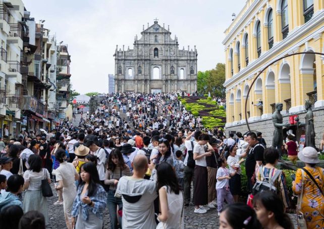 Macao sees surge in Labour Day holiday visitors, breaking post-pandemic records