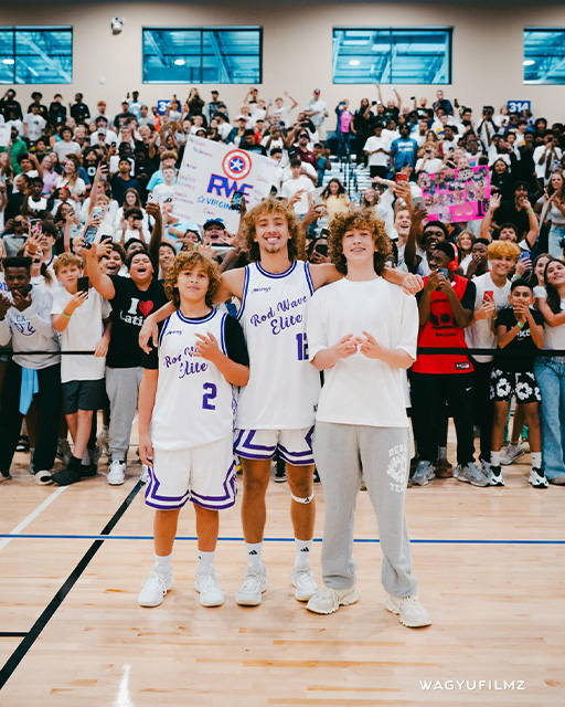 Noah with his brothers Nelson (right) and Niles (left) Neumann
