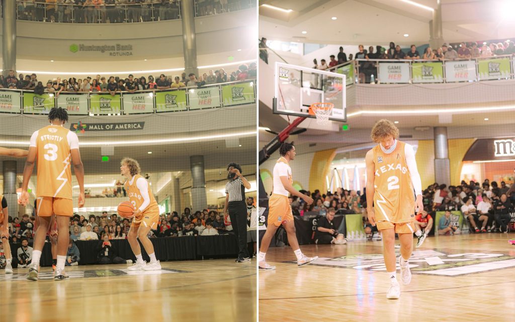 Neumann focused and ready during his 3x3 basketball game