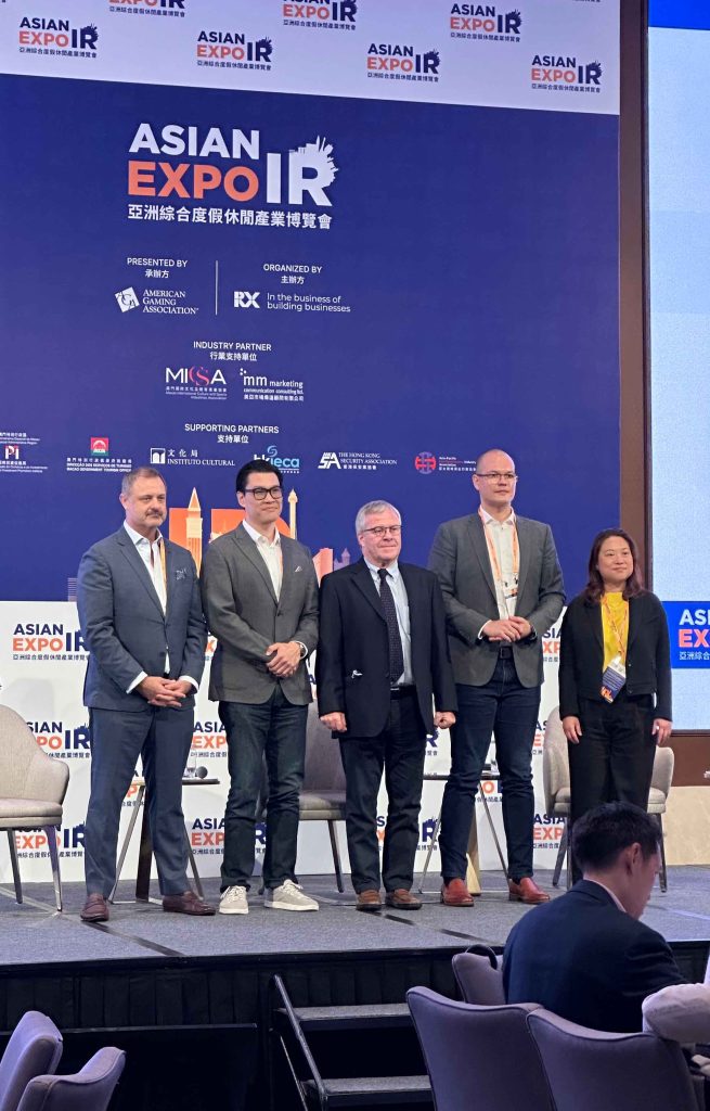 Panel members at yesterday's sportainment discussion, held at the Asian IR Summit
