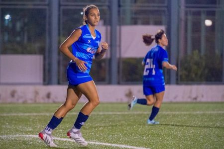 Zara Matos in action during a BC Rangers match in Hong Kong’s second division Zara Matos in action during a BC Rangers match in Hong Kong’s second division