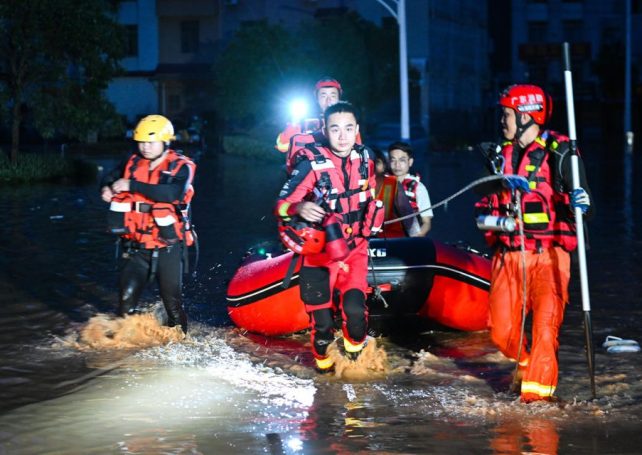 China grapples with extreme flooding in the wake of Typhoon Wutip
