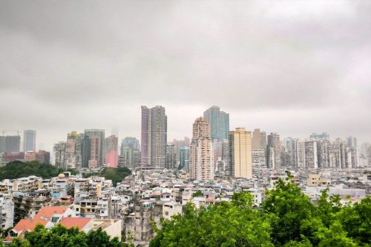 Typhoon signal no. 3 has been raised as winds strengthen over Macao