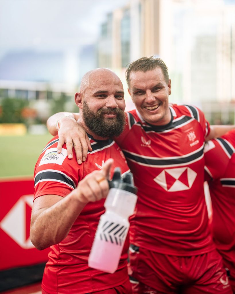 Tommy Hill and teammate Luke Van Der Smit