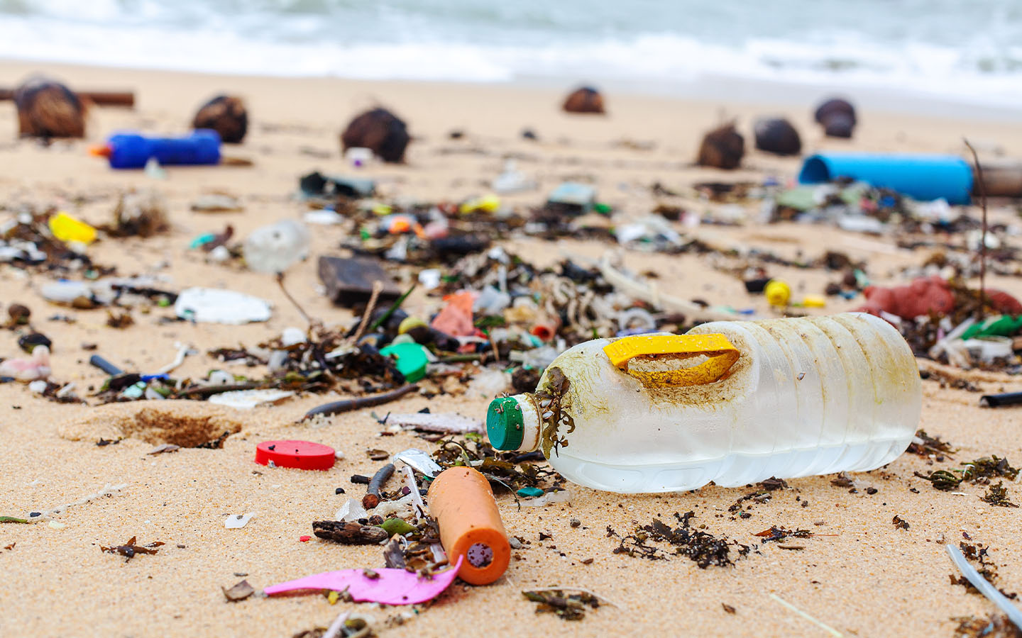 Rainfall and upstream flooding leave Macao’s coast swamped with rubbish