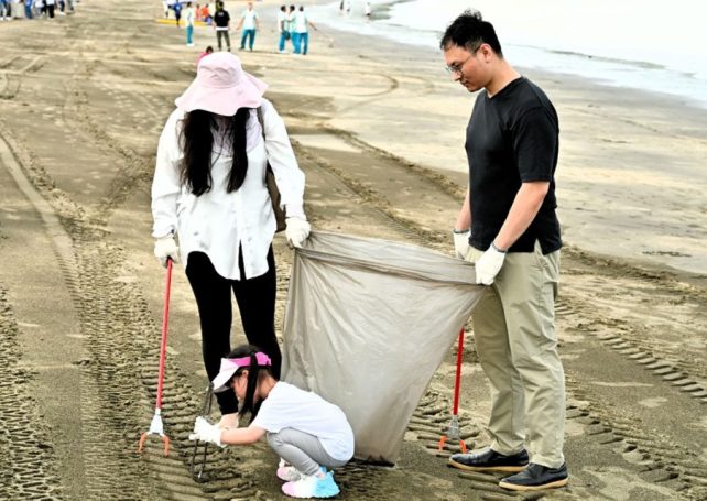 Macao’s government has launched a summer beach cleanup campaign