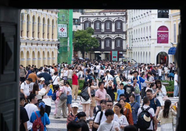 Macao will hit peak visitor levels next month, says tourism chief 