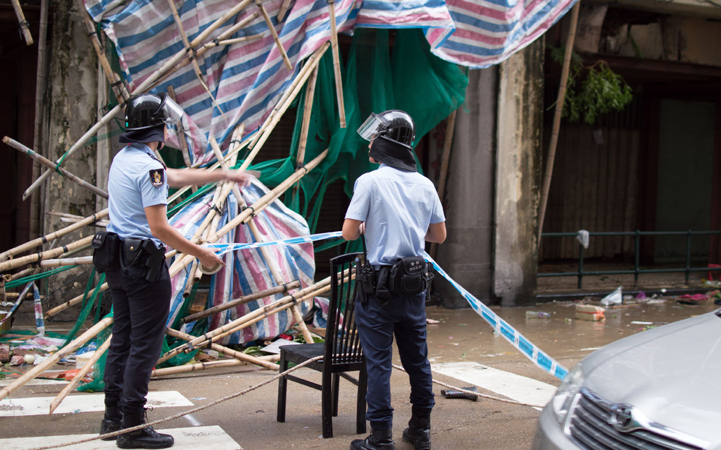 Macao assesses the damage in the aftermath of Typhoon Wipha