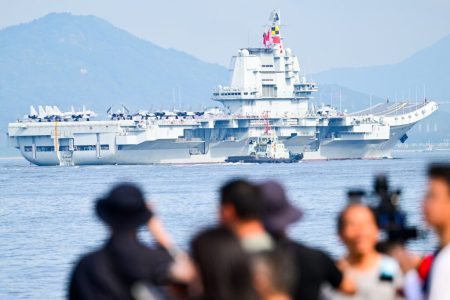The aircraft carrier Shandong is making a five-day visit to Hong Kong