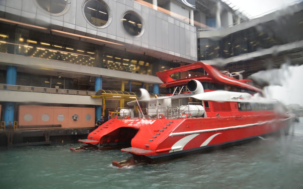 Don’t get stranded. Ferries between Macao and Hong Kong will stop during a no. 8 typhoon or higher