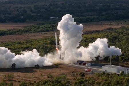 The first ever Australian-made rocket crashed 14 seconds after take off