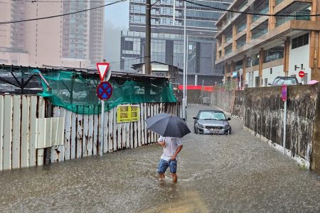 Severe flooding hit Macao following 'Black Rainstorm' warning