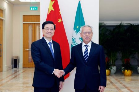 Macao and Hong Kong leaders meet to boost cooperation