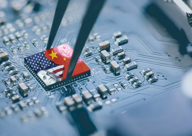 The US announces a controversial new levy on exporters of chips to China