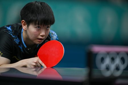 Sun Yingsha of China, seen here during the Paris Olympics in August 2024, will be among the elite players competing at WTT Champions Macao