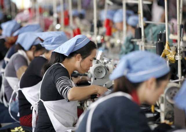 China’s factory activity contracts for a fifth month as the economy slows