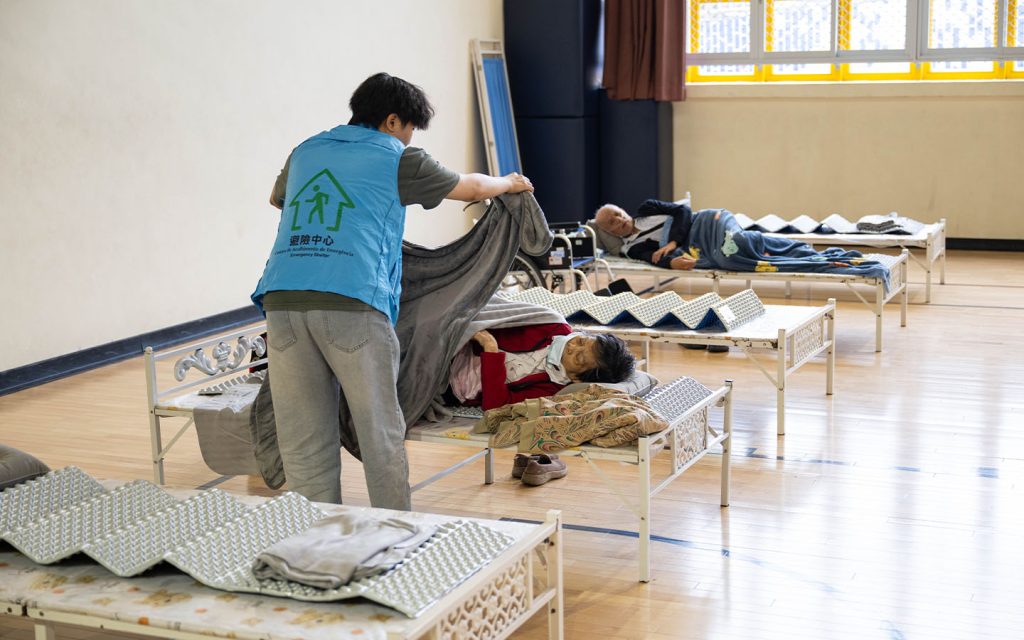 Hundreds of people remain in emergency shelters