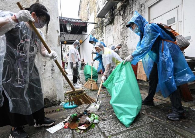 Macao begins massive clean-up after Typhoon Ragasa’s departure  