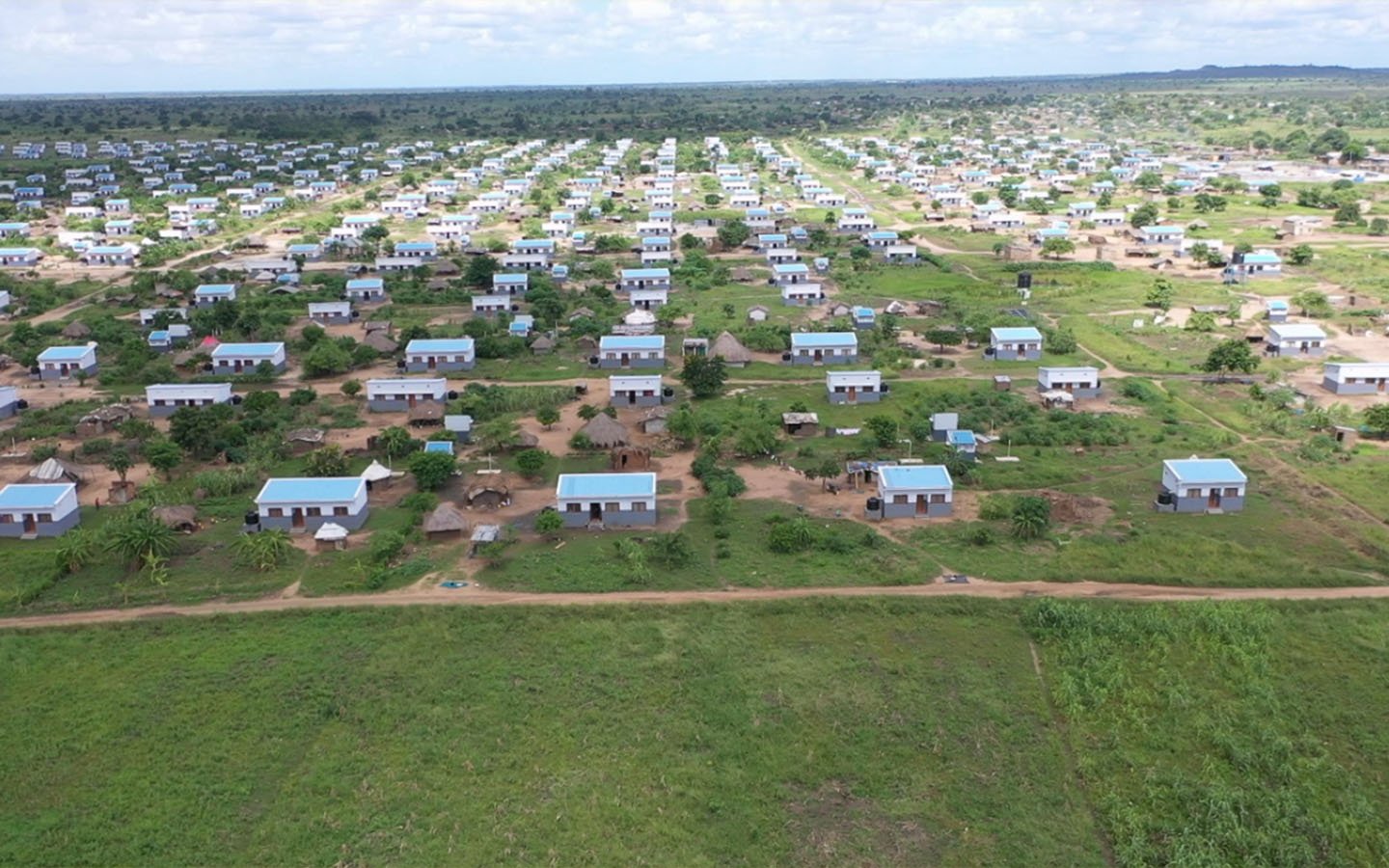 A Buddhist charity has delivered new houses to cyclone survivors in Mozambique