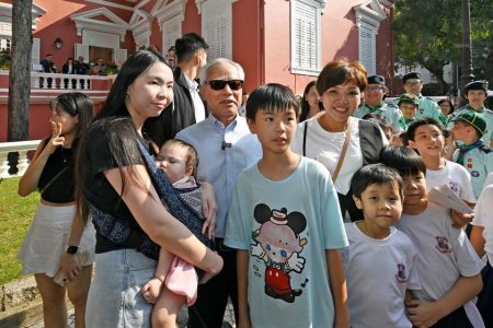 CE greets visitors at Government Headquarters Open Day