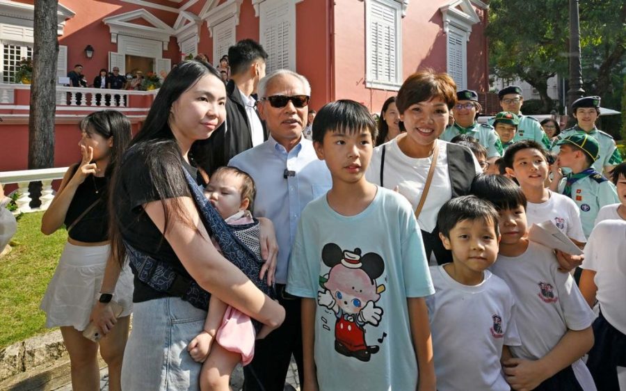 CE greets visitors at Government Headquarters Open Day
