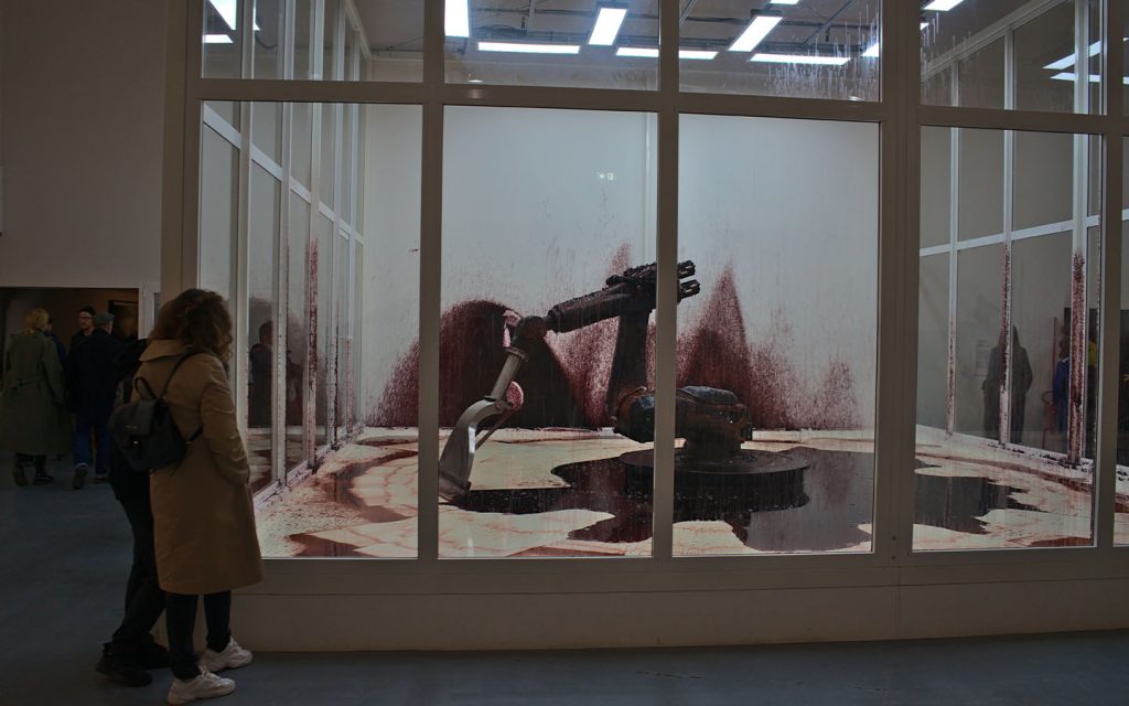 The famous robotic installation Can’t Help Myself, created by Sun Yuan and Peng Yu, will make its Hong Kong debut at this exhibition