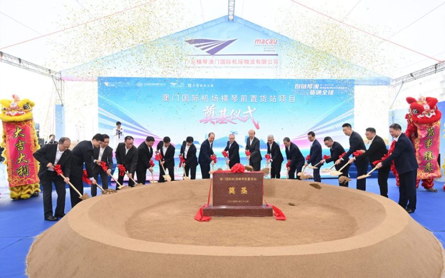 Construction of Macao’s new air cargo terminal in Hengqin is underway