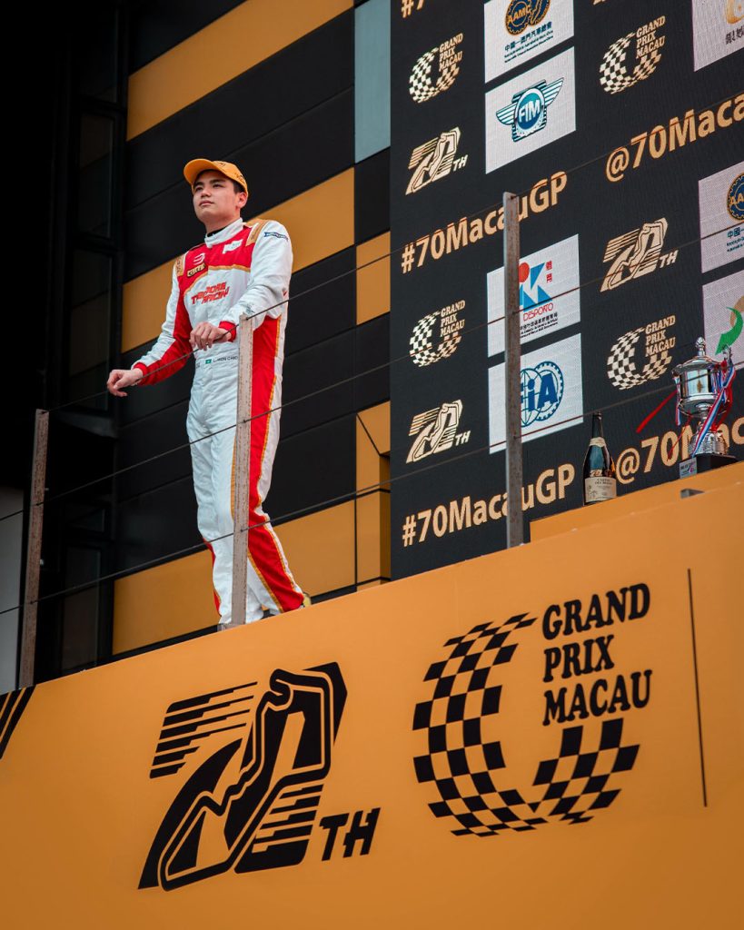 Charles Leong soaks it all in after finishing second in 2023 and is ready to go at it again in this year’s FIA Formula Regional race at Macau Grand Prix