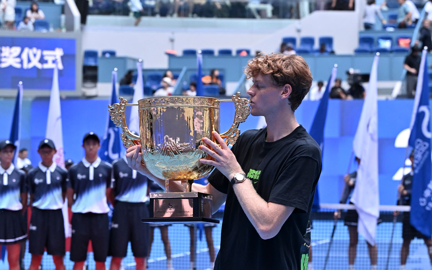 Jannik Sinner claims second China Open title as Alcaraz withdraws from Shanghai