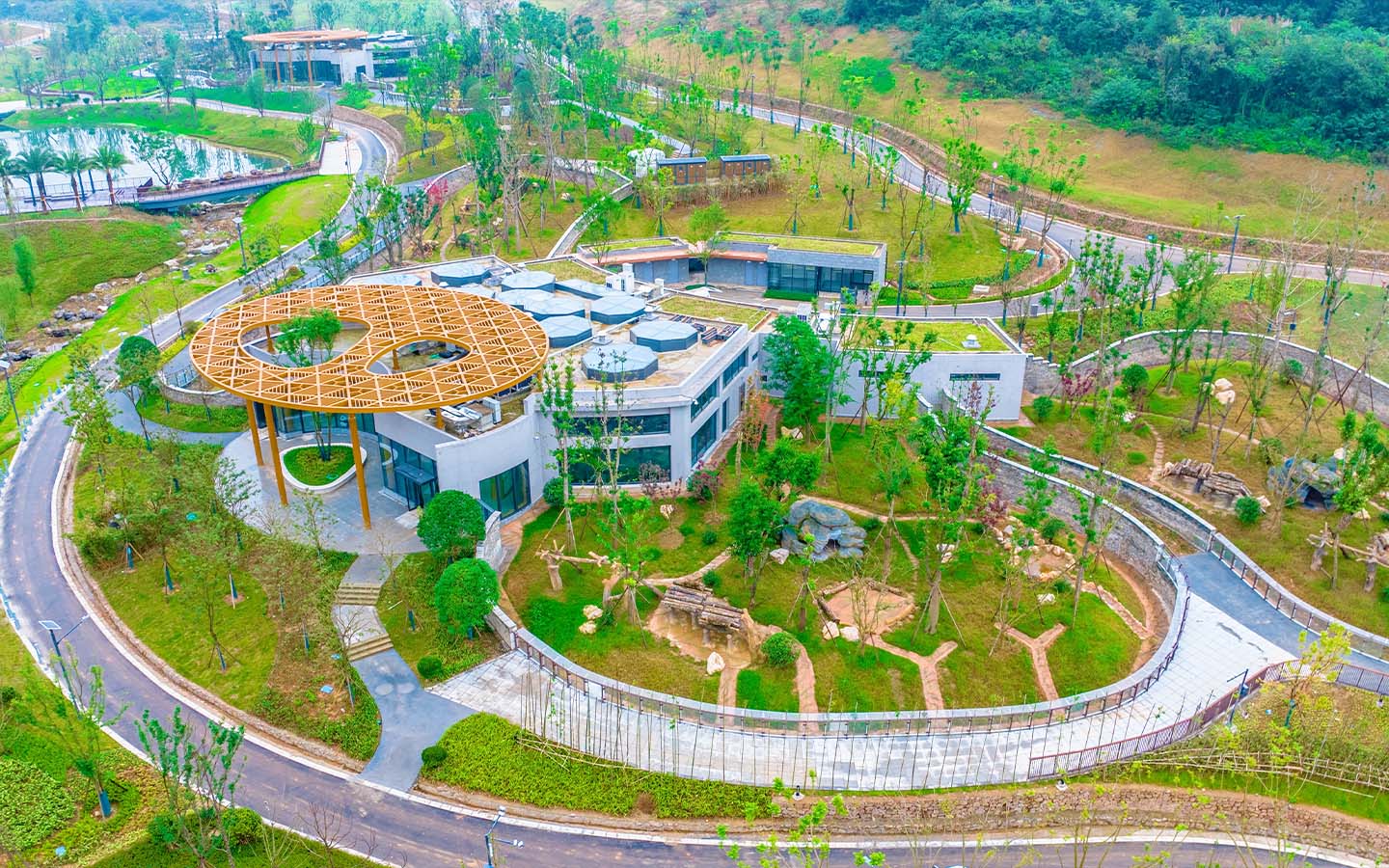 China opens a new giant panda base in Mianyang, Sichuan province