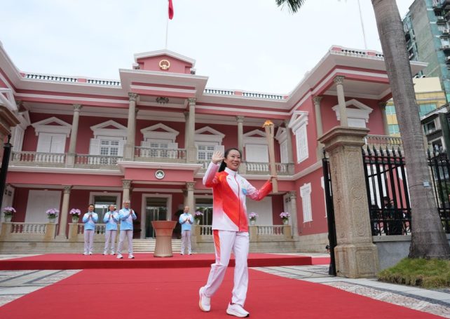 Macao hosts torch relay in preparation for the National Games of China